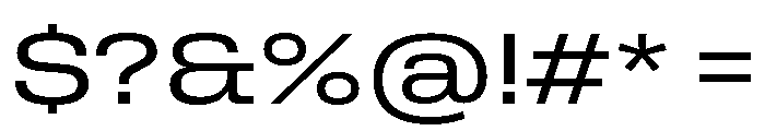 Rooftop WideRegular Font OTHER CHARS