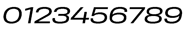 Rooftop WideRegularItalic Font OTHER CHARS