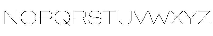 Rooftop WideThin Font UPPERCASE