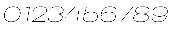 Rooftop WideThinItalic Font OTHER CHARS