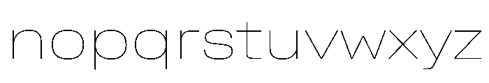 Rooftop WideThin Font LOWERCASE