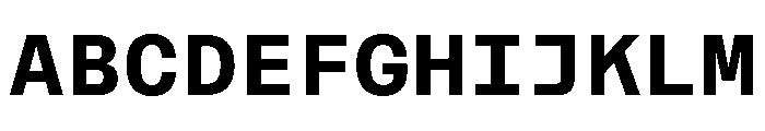 RooftopMono Bold Font UPPERCASE