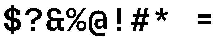 RooftopMono Medium Font OTHER CHARS