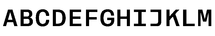 RooftopMono Medium Font UPPERCASE
