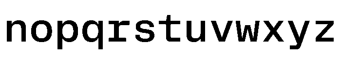 RooftopMono Medium Font LOWERCASE