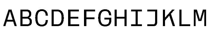 RooftopMono Regular Font UPPERCASE