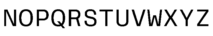 RooftopMono Regular Font UPPERCASE