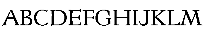 Rot ProtoRoman102R Font UPPERCASE