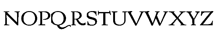 Rot ProtoRoman102R Font UPPERCASE