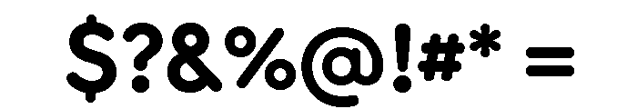 Rouna Bold Webfont Font OTHER CHARS