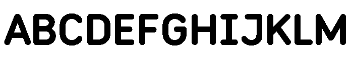 Rouna Bold Webfont Font UPPERCASE