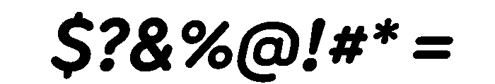 Rouna BoldItalic Font OTHER CHARS