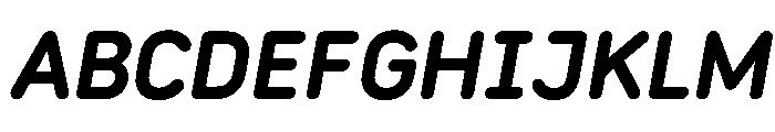 Rouna BoldItalic Font UPPERCASE