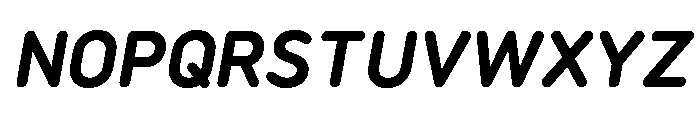 Rouna BoldItalic Font UPPERCASE