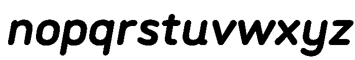 Rouna BoldItalic Font LOWERCASE