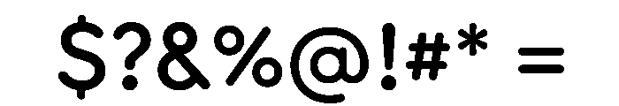 Rouna Medium Font OTHER CHARS
