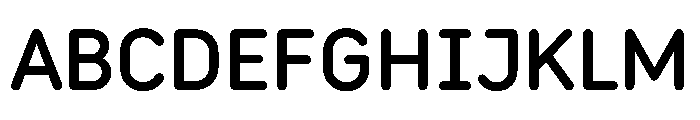 Rouna Medium Font UPPERCASE
