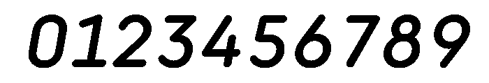 Rouna MediumItalic Font OTHER CHARS