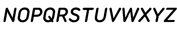Rouna MediumItalic Font UPPERCASE