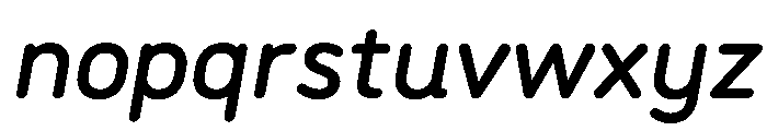Rouna MediumItalic Font LOWERCASE