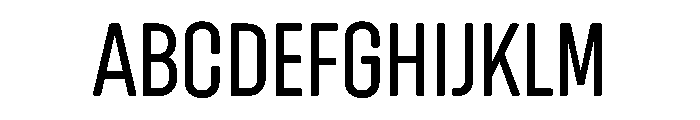 RoundCondensed Light Font UPPERCASE