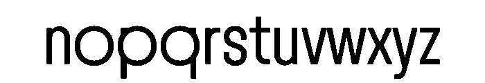 RoundCondensed Light Font LOWERCASE