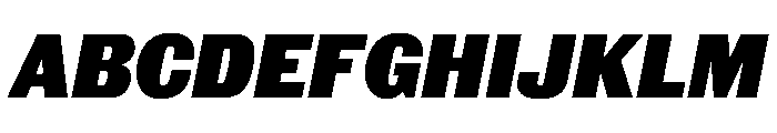 Royal Gothic Black Italic Font UPPERCASE