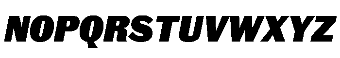 Royal Gothic Black Italic Font UPPERCASE