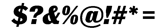 Royal Gothic Bold Italic Font OTHER CHARS