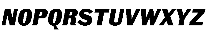 Royal Gothic Bold Italic Font UPPERCASE