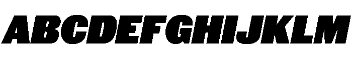 Royal Gothic Fat Italic Font UPPERCASE