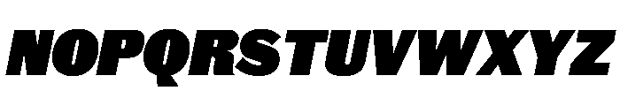 Royal Gothic Fat Italic Font UPPERCASE