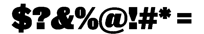 Royal Gothic Fat Font OTHER CHARS