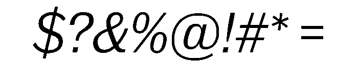 Royal Gothic Light Italic Font OTHER CHARS