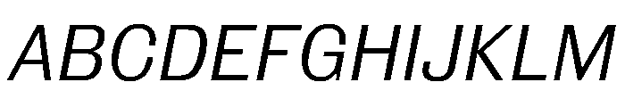 Royal Gothic Light Italic Font UPPERCASE