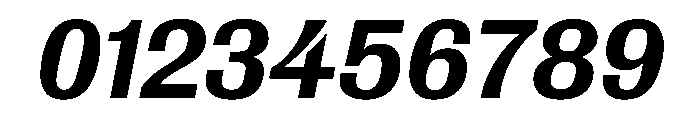 Royal Gothic Medium Italic Font OTHER CHARS
