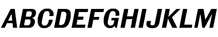 Royal Gothic Medium Italic Font UPPERCASE
