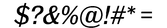 Royal Gothic Regular Italic Font OTHER CHARS