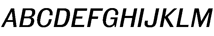 Royal Gothic Regular Italic Font UPPERCASE