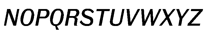 Royal Gothic Regular Italic Font UPPERCASE