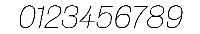 Royal Gothic Thin Italic Font OTHER CHARS