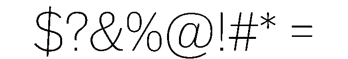 Royal Gothic Thin Font OTHER CHARS