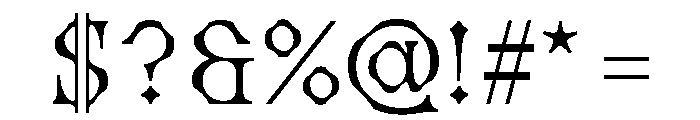 Royal NewLight Font OTHER CHARS