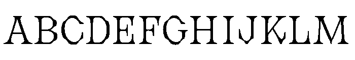 Royal NewLight Font UPPERCASE