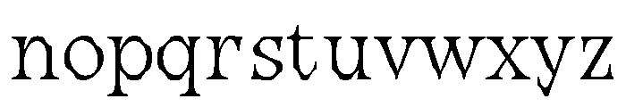 Royal NewLight Font LOWERCASE