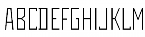 Rodchenko Condensed Light Font UPPERCASE