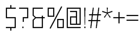 Rodchenko Light Font OTHER CHARS
