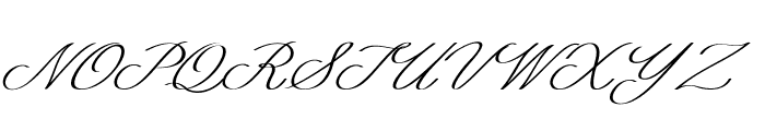 Romantico-Italic Font UPPERCASE