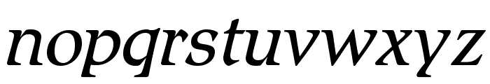 RomicStd-LightItalic Font LOWERCASE