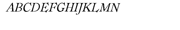 Ronaldson Italic Font UPPERCASE